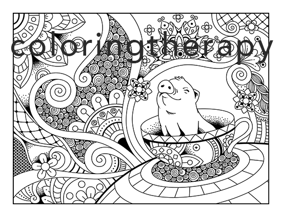 12 Page Trippy Wonderland DIGITAL Adult Coloring Book Printable PDF Coloring  Book Instant Download Adult Coloring Book 