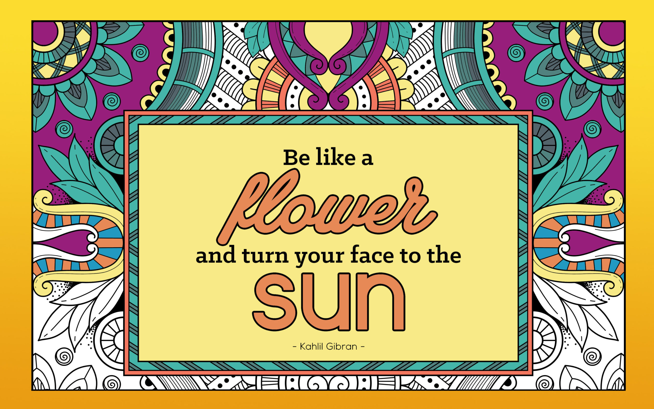 Adult Coloring Pages Quotes - Coloring Therapy | Adult Coloring Books
